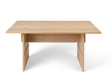 LUMA valgomasis stalas – natūralaus baltai pigmentuoto ąžuolo elegancija